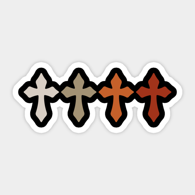 Cross Cross Sticker TeePublic